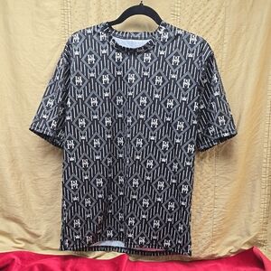 Stylish Black and White Patterned Men's Shirt